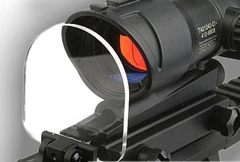 Naujas Red Dot Akyse taikymo Sritis Airsoft Riflescope Skaidrus Bulletproof Objektyvas Gynėjas Lankstymo Už 551 552 553 556 557 20mm QD Mount