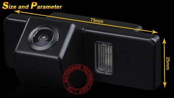 Išoriniai galinio parkavimo atbuline automobilio kameros, kamera už 