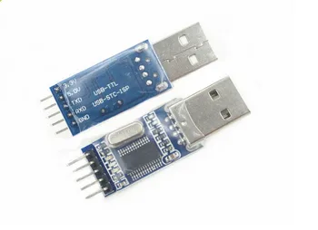 20pcs USB TTL / USB-TTL / STC mikrovaldiklių programuotojas / PL2303 devyniose atnaujinimus plokštė su skaidriu dangčiu PL2303HX