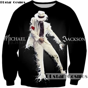 PLstar Kosmosas Prekės ženklo drabužių Vyrų/Moterų 3d Palaidinės spausdinti Pop karalius Michael Jackson Puloveriai 2018 naujas mados atsitiktinis hoodies