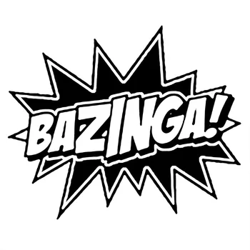 13.8 CM*11.4 CM Bazinga! Big Bang Theory Vinilo Decal Automobilių Lipdukas S9-0043