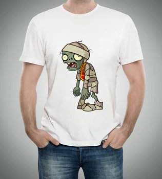 Gamyklos tiesioginių pardavimų Naują atvykimo vasaros marškinėliai marškinėlius trumpas rankovėmis Augalai vs Zombies animacinių filmų pav karšto T-shirt 55-5#