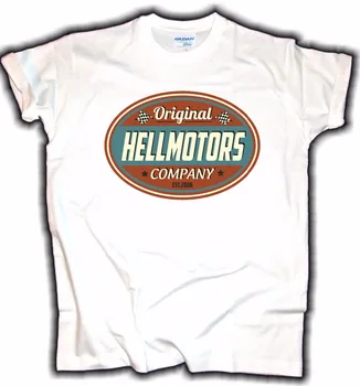 Naujas Mados vyriški trumpomis Rankovėmis Tees Retro Hot Rod JAV Automobilių OldSchool Oldtimer T-shirt motociklo užsakymą spausdinti marškinėliai