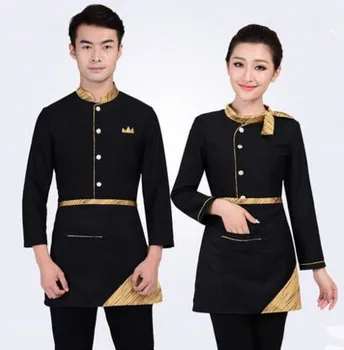 Padavėja kostiumas kinijos padavėja vienodas restorane padavėja uniformas viešbučio padavėja vienodas