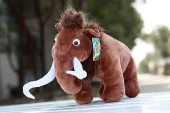 Mažas ciute naujas pliušinis mamutas Manny žaislas įdaryti dramblys lėlė apie 20cm 0593