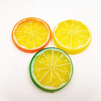 3pcs/(4.5 cm/gabaliuką) dirbtinis imitacija, vaisiai, citrinos gabaliuką vestuvių namų puošybai 