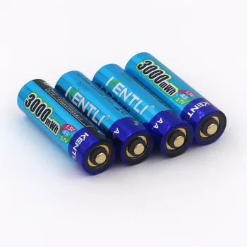4pcs/daug 3000mWh AA baterijos 1,5 V AA įkraunamos baterijos vaizdo kameros baterijos ličio polimerų baterija
