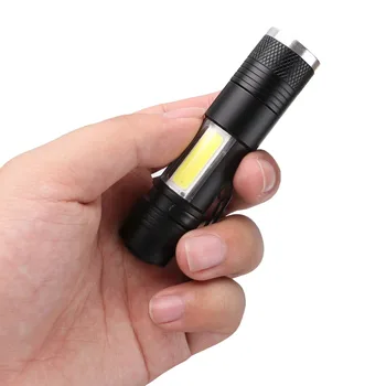 Pen Žibintai Nešiojamas Mini LED Žibintuvėlis Fakelas XPE-R3+COB 