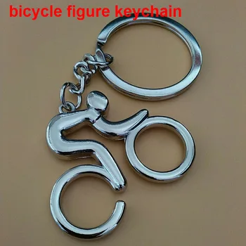 1pc MTB metalo Sportiškas važiavimas dviračiu žmogus, Kelių dviračių pav key chain paketų prižiūrėtojų raktinę pakabukas suvenyrų kūrybos dviračių Ciklo meilužis dviratininkas