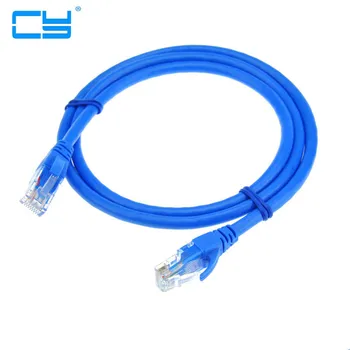 Cabos Ethernet CAT6 Bias Gigabit de Rede Computadores Interneto Linhas Duplo Blindado Rede Estavel Para Computador Rk Azul