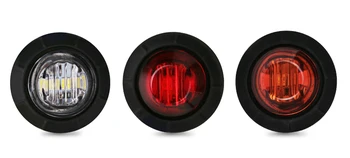 Urbanroad 10vnt 12V LED Šoniniai Gabaritiniai Posūkio Signalo Lemputė Šalinimo Indikatorius dega geltona Raudona Balta Bezel Lempa Sunkvežimių Priekabos Karavanas
