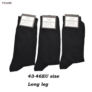 Fcare 8PCS=4 poros, 43, 46 EU dydžio, juoda šukuotos medvilnės vyrų suknelė, kojinės įgulos kojinės meias masculina sokken heren