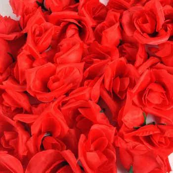 50 Vnt/Set Rose Dirbtinių Gėlių Šilko Gėlių Vadovai Vestuvių Dekoravimas Amatų Puošimas Vestuvių Rekvizitai