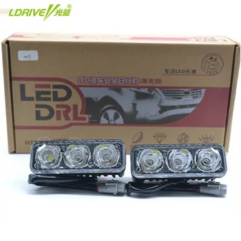 LED Universali Vandeniui Automatinis Automobilio Žibintų Didelės Galios Automobilių Šviesos važiavimui Dieną DRL Dienos šviesos Lempos Šviesos Šaltinis ABS 12V 2VNT/Daug