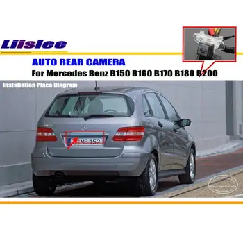 Liislee Automobilių Stovėjimo Fotoaparatas / Atgal Kamera Skirta Mercedes Benz B150 B160 B170 B180 B200 / Galinė Kamera / License Plate Light OEM