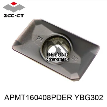 APMT160408PDER YBG302, Zcc karbido pjovimo pabaigos frezavimo cnc cutter machine įdėklų veido malūnas nuobodu baras