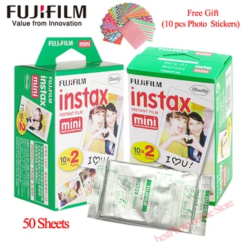 Fuji Fujifilm instax mini 8 9 plėvelės, 50 lapų, baltos Krašto filmas Fujifilm Momentinį Fotoaparatą mini 8 9 7s 25 50s 90 Foto Popierius