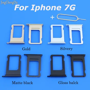 Jing Cheng Da 3pcs/daug Apple iPhone 7 Sim Kortelės Dėklas Matinis balck,Blizgesys balck,Sidabro,Aukso Sim Tray Laikiklis