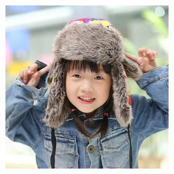 Mados Rusijos Dirbtiniais Kailiais Bžūp Suaugusiųjų Vaikas Žieminės Kepurės Su Ausų Atvartais, Aviatorius Sniego Bombonešis Skrybėlę Suaugusiųjų Vaikų Trooper Kepurės Kepurės