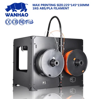 WANHAO didysis išpardavimas popierinės kopijavimo aparatų matricos 4S (D4S)3D Spausdintuvas Su Dvigubo Ekstruderiu,Palankios Kainos,Stabilios Kokybės,Nemokamai gijų ir SD kortelės dovana