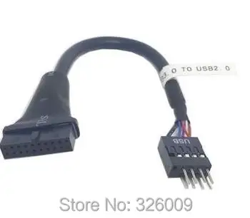 USB2.0 USB3.0 20pin kabelio adapteris duomenų perdavimo kabelis senas motherboad USB2.0 seno kompiuterio korpuso