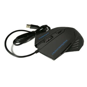 FORKA Tyla Spustelėkite Laidinio Žaidimų Pelės 6 Mygtukai, USB Išjungti LED Optinis Kabelis, Ergonomiškas Kompiuterio Pelės Pelėms Nešiojamas PC Gamer