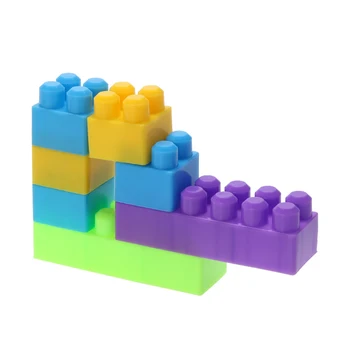 46Pcs Blokai Plastiko Vaikai Pastatų Modeliai, Vaikai, Vaikas, Surinkimas Žaislas Švietimo Statybinės Plytos Žaislas