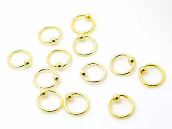 Mados lūpų žiedai 3mm kamuolius aukso spalvos nelaisvėje zawalcowany žiedas pertvaros žiedas, auskarai, juvelyriniai dirbiniai didmeninė daug