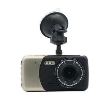 E-ACE Automobilių DVR 4 Colių IPS Ekranas, Auto Kamera, Dual Lens FHD 1080P Brūkšnys Cam Vaizdo įrašymo Naktinio Matymo G-sensorius Registrator