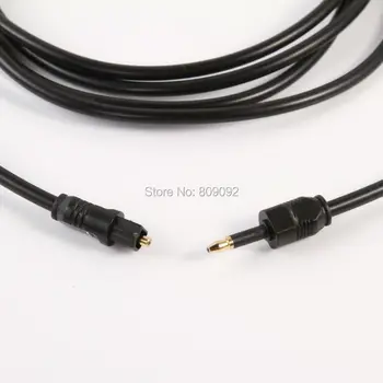 1M/1.5 M/2M/3M Toslink 3.5 mm Skaitmeninis Optinis Audio Kabelis SPDIF Optinio Pluošto Round Square kabelis