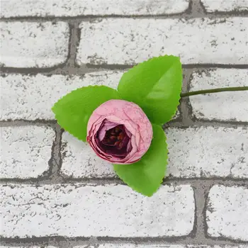 5vnt Pavasario Šilko Mini Maži Arbatos Pumpuras Dirbtinės Gėlės, Vestuvių Namų Puošybai Camellia Mariage Flores Satmen Gėlės, Augalai