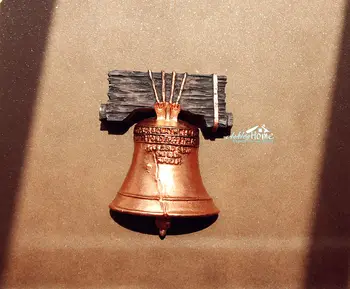 Liberty Bell Filadelfija, JAV Turizmo Kelionių Suvenyrų 3D Dervos Dekoratyvinis Šaldytuvas Magnetas Amatų