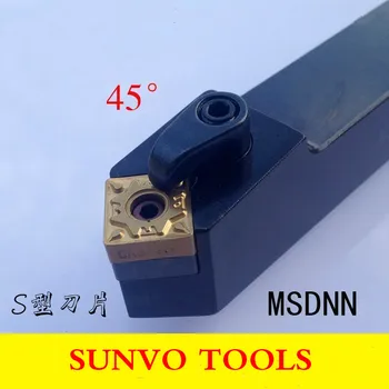 45 laipsnių Išorės tekinimo įrankiai, MSDNN2020K12 Išorės tekinimo įrankiai CNC įrankių Laikiklis MSDNN2020K12
