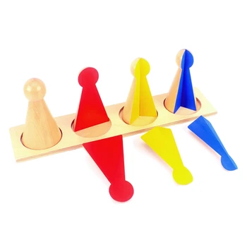 Dantų namas Montessori Medžiagos, Mediniai Žaislai, Frakcija Skittles Dėklą Frakcijos mažo Dydžio Ikimokyklinio Mokymo priemones Mokymosi Žaislas