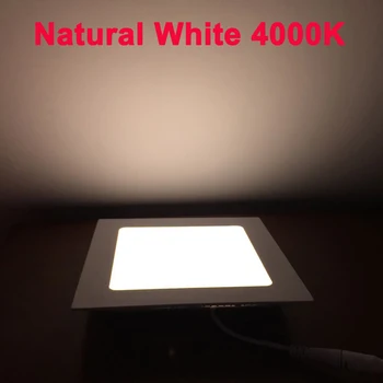 Ultra plonas 3W 6W 9W 12W 15W 18W 24W LED downlight Aikštėje LED panel / painel šviesa 4000 K miegamojo šviestuvas Lubų Nišoje lempos