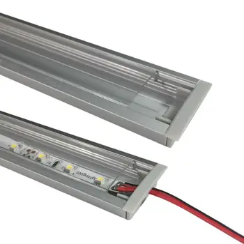 3.3 ft/1m 5-Paketas 20mm LED Aliuminio Kanalo Sistema 5050 3528 LED Šviesos Juostelės Įrenginių Aliuminis LED Profilis su dangteliu