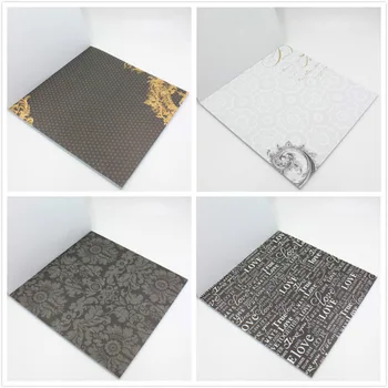 36sheets/daug Derliaus Juodojo Aukso gėlių raštas kūrybos papercraft meno popieriaus rankų darbo scrapbooking rinkinys, rinkinys, knygų
