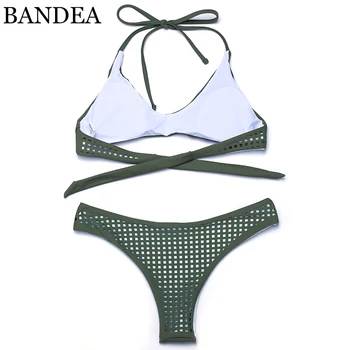 BANDEA seksualus bikini 2018 moterų bikini prekės ženklo maudymosi kostiumėlį brazilijos bikini komplektas tuščiaviduriai iš kostiumėliai, maudymosi kostiumą Maillot De Bain Bikini