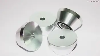 4pcs Visą aliuminio, atsparus smūgiams stiprintuvas garsiakalbis kojų kompiuterio mašina kilimėliai