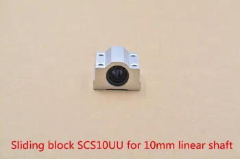 SC10UU SCS10UU guolių 10mm linijinis guolis skaidrių blokas su LM10UU susijusi 10 mm veleno 1pcs