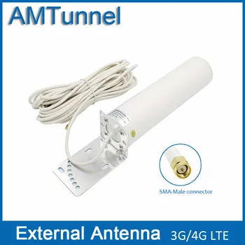 4G antenos SMA jungtis LTE antena, išorės antennna su 10m kabeliu 3G 4G signalas boosterrepeater wifi router 4g modemas
