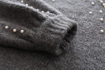 2018 Duobute kalėdų Megztiniai megztinis Žiemą Moterų mados Megztiniai Megztinis ilgomis Rankovėmis Stora Seksualus Megztinis vestidos