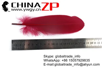 Padaryta CHINAZP Gamyklos 200pieces/daug Geriausios Kokybės Dažyti Raudona Žąsų Satinettes Palaidų Plunksnų