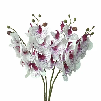Dirbtinė Orchidėja Gėlė 4 spalvų Nekilnojamojo Touch Dirbtinių Drugelių Orchidėja flores dirbtinis Vestuvių dekoravimas, namų Dekoro Festivalis