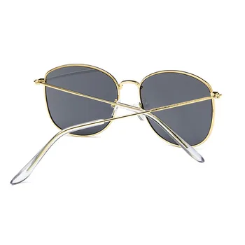 Naujas Mados Dizaino Akiniai nuo saulės Ženklo Moterims Saulės akiniai Vyrų Gafas Metalo Juodos Raudonos, Rausvos Atspalvių Lady Derliaus UV400 Akiniai