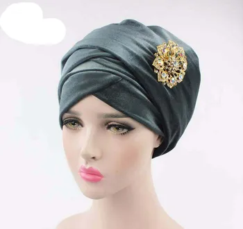 Moterų Skrybėlės, Galvos Skara Turbaną Elastinga Skrybėlę Indija Skrybėlę Chemo Bžūp Beanies Musulmonų Arabų Amira Skullies Skrybėlės, Kepurės moterims