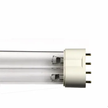 Kvarco CFL Tiesinės Dviejų Vamzdžių UV Baktericidiniu Pakeisti Šviesos Lempos Vamzdelis 4-pin 2G11 Bazės Sterilizer Oro laikrodžio stebėtojas Deodor Liuminescencinių