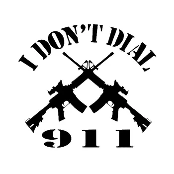 14.4 CM*12.7 CM I nerinkite 911 Vinilo NRI USMC Armijos, karinio jūrų Laivyno, Oro Pajėgų AR-15 AK-47, Automobilių Lipdukai Lipdukai Ir Juoda Skiedra C8-1254