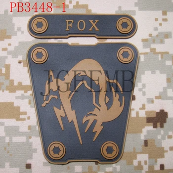MGS Metal Gear Solid Dvasios FOX Moralę taktika 3D PVC Pleistras