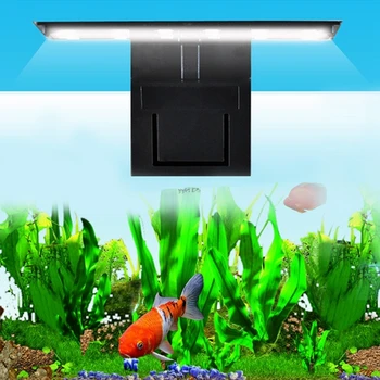Aukščiausios Kokybės 12 LED Akvariumo Žuvų Bakas Apkaba Vandens Augalų Auga Baltos Spalvos Apšvietimas ES YJ41